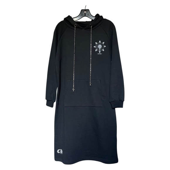 Black Chrome Hearts Hoodie Dress S/M Black Chrome Hearts Hoodie Dress S/M